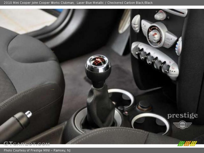 Laser Blue Metallic / Checkered Carbon Black/Black 2010 Mini Cooper John Cooper Works Clubman