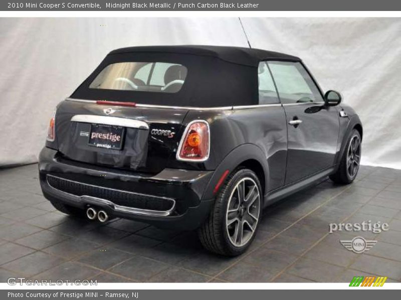 Midnight Black Metallic / Punch Carbon Black Leather 2010 Mini Cooper S Convertible