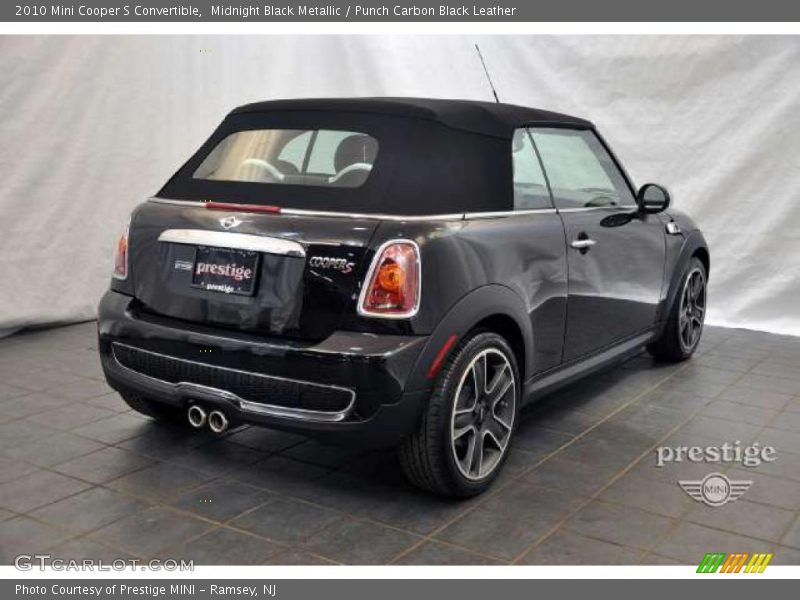 Midnight Black Metallic / Punch Carbon Black Leather 2010 Mini Cooper S Convertible