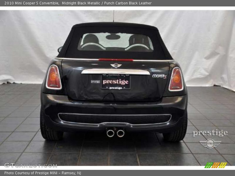 Midnight Black Metallic / Punch Carbon Black Leather 2010 Mini Cooper S Convertible