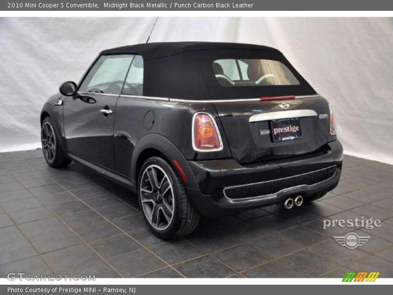 Midnight Black Metallic / Punch Carbon Black Leather 2010 Mini Cooper S Convertible