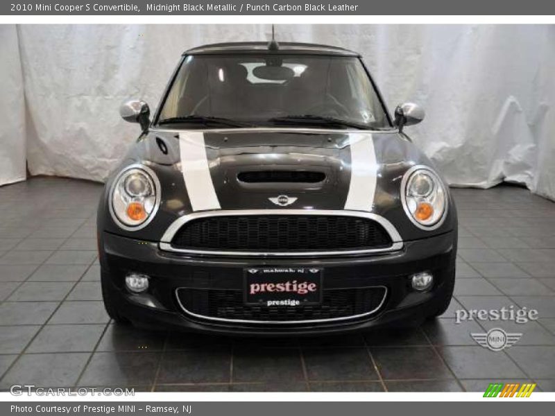 Midnight Black Metallic / Punch Carbon Black Leather 2010 Mini Cooper S Convertible
