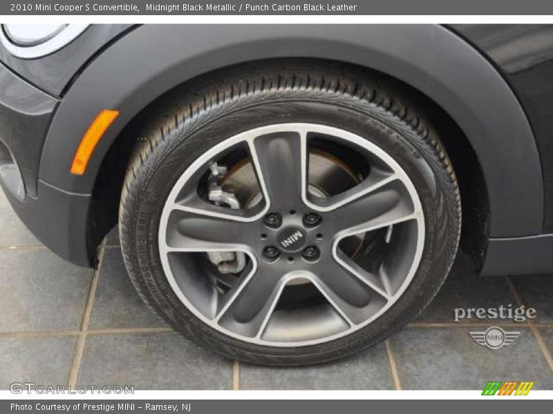 Midnight Black Metallic / Punch Carbon Black Leather 2010 Mini Cooper S Convertible