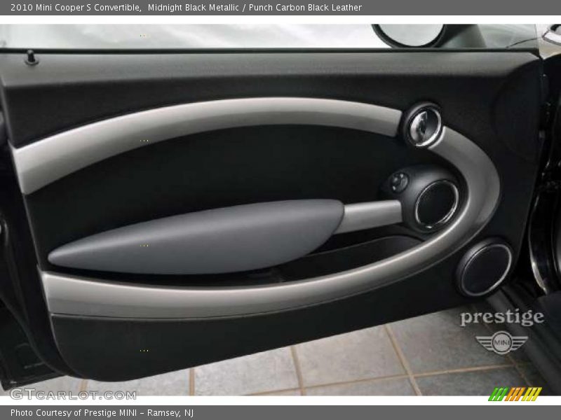 Midnight Black Metallic / Punch Carbon Black Leather 2010 Mini Cooper S Convertible
