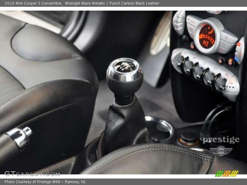 Midnight Black Metallic / Punch Carbon Black Leather 2010 Mini Cooper S Convertible