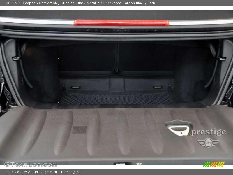 Midnight Black Metallic / Checkered Carbon Black/Black 2010 Mini Cooper S Convertible