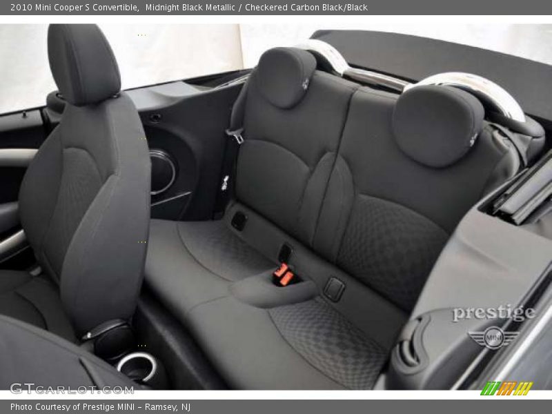 Midnight Black Metallic / Checkered Carbon Black/Black 2010 Mini Cooper S Convertible