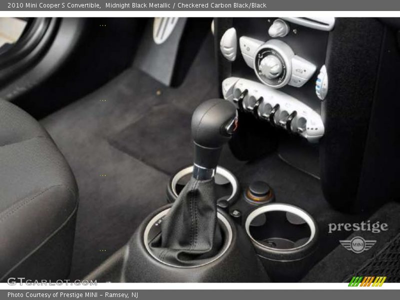 Midnight Black Metallic / Checkered Carbon Black/Black 2010 Mini Cooper S Convertible