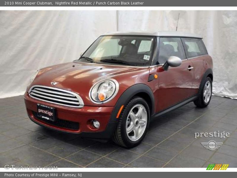 Nightfire Red Metallic / Punch Carbon Black Leather 2010 Mini Cooper Clubman
