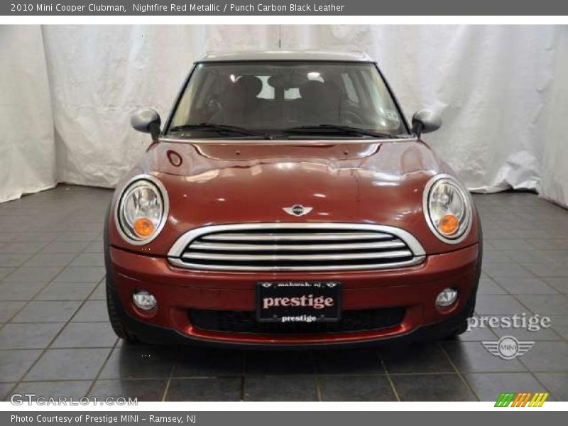 Nightfire Red Metallic / Punch Carbon Black Leather 2010 Mini Cooper Clubman