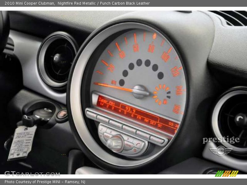 Nightfire Red Metallic / Punch Carbon Black Leather 2010 Mini Cooper Clubman