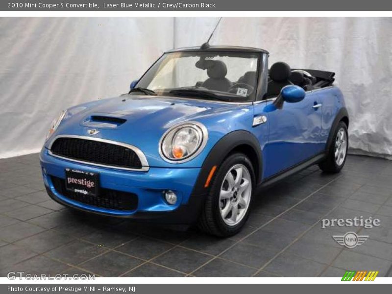 Laser Blue Metallic / Grey/Carbon Black 2010 Mini Cooper S Convertible