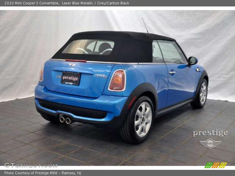 Laser Blue Metallic / Grey/Carbon Black 2010 Mini Cooper S Convertible