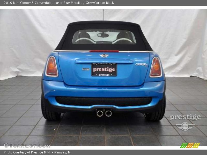 Laser Blue Metallic / Grey/Carbon Black 2010 Mini Cooper S Convertible