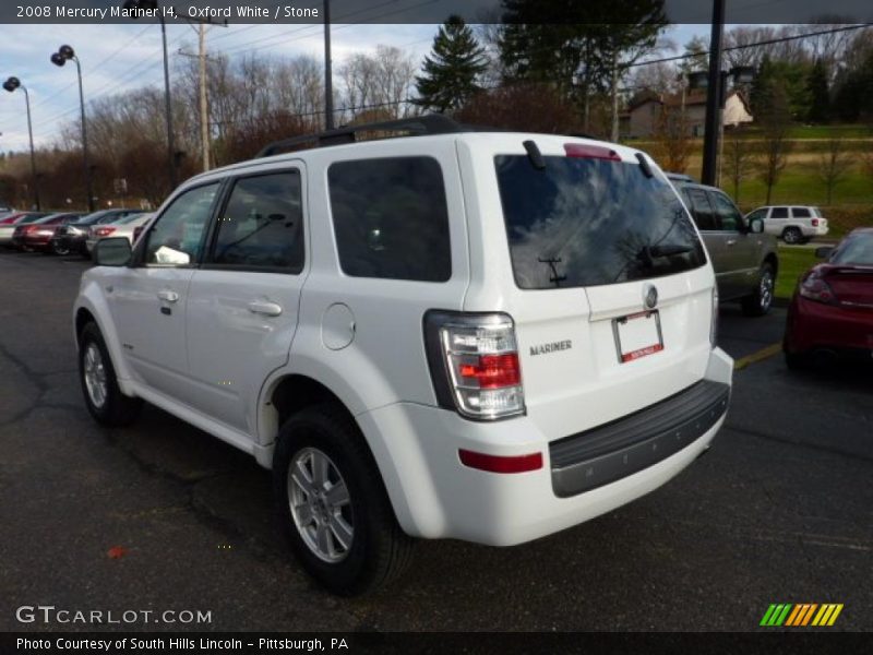 Oxford White / Stone 2008 Mercury Mariner I4