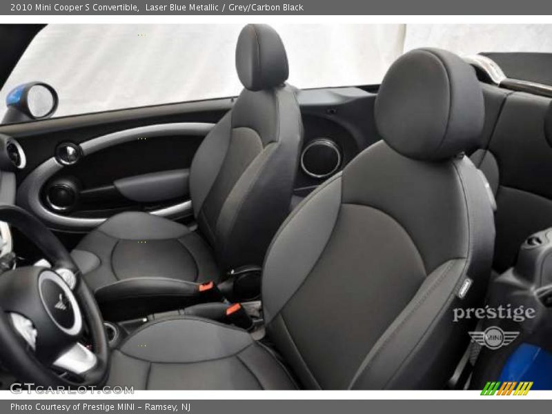Laser Blue Metallic / Grey/Carbon Black 2010 Mini Cooper S Convertible