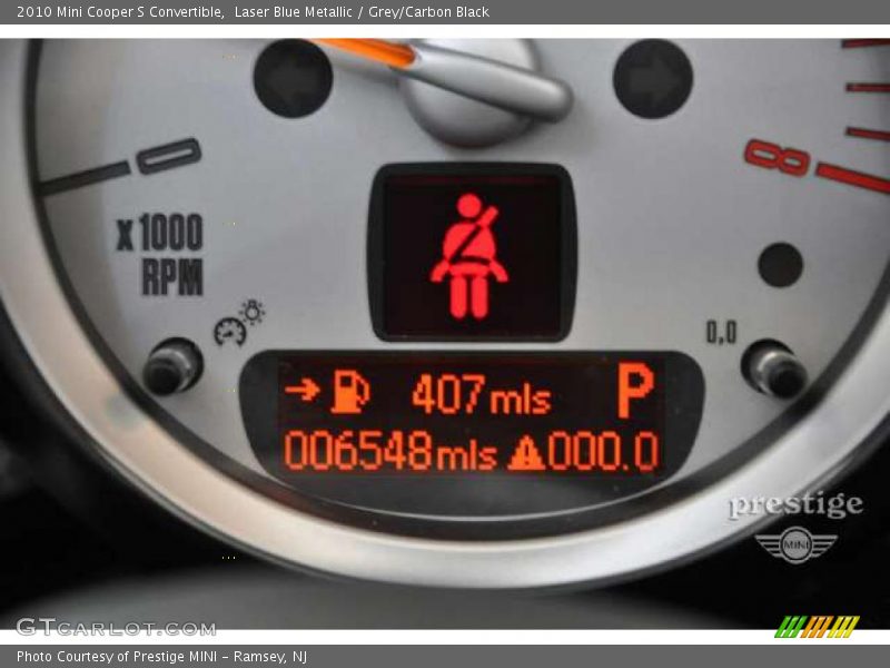 Laser Blue Metallic / Grey/Carbon Black 2010 Mini Cooper S Convertible