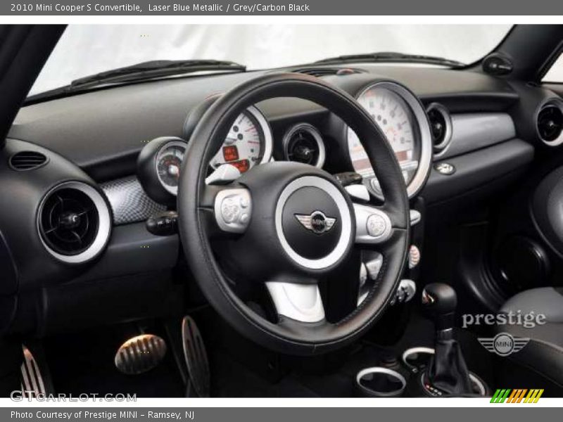 Laser Blue Metallic / Grey/Carbon Black 2010 Mini Cooper S Convertible