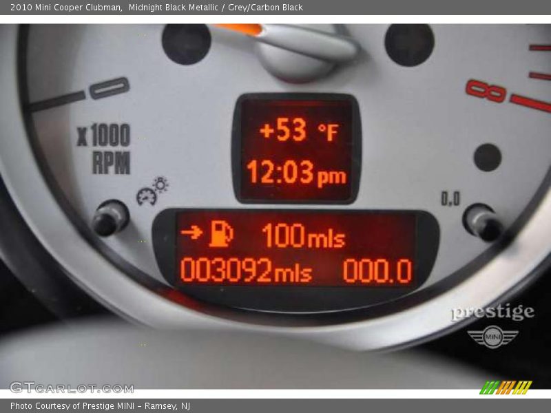 Midnight Black Metallic / Grey/Carbon Black 2010 Mini Cooper Clubman