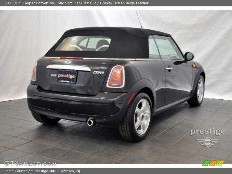Midnight Black Metallic / Gravity Tuscan Beige Leather 2010 Mini Cooper Convertible