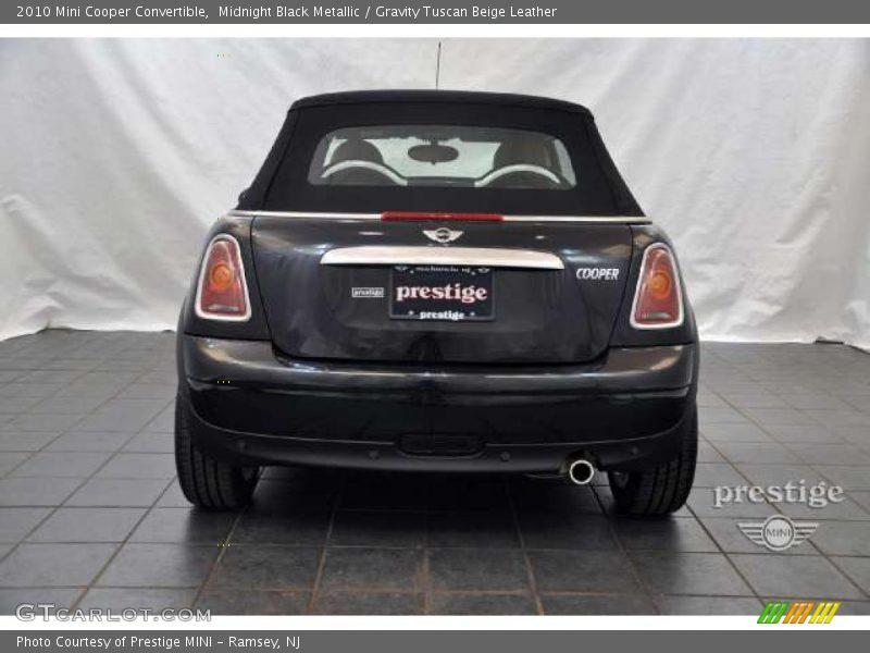 Midnight Black Metallic / Gravity Tuscan Beige Leather 2010 Mini Cooper Convertible