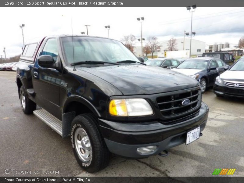 Black / Medium Graphite 1999 Ford F150 Sport Regular Cab 4x4