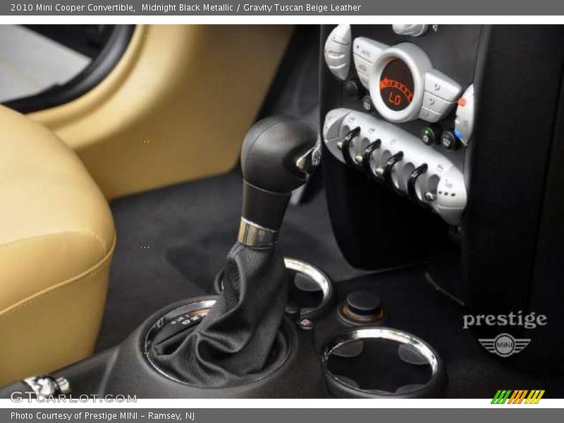 Midnight Black Metallic / Gravity Tuscan Beige Leather 2010 Mini Cooper Convertible