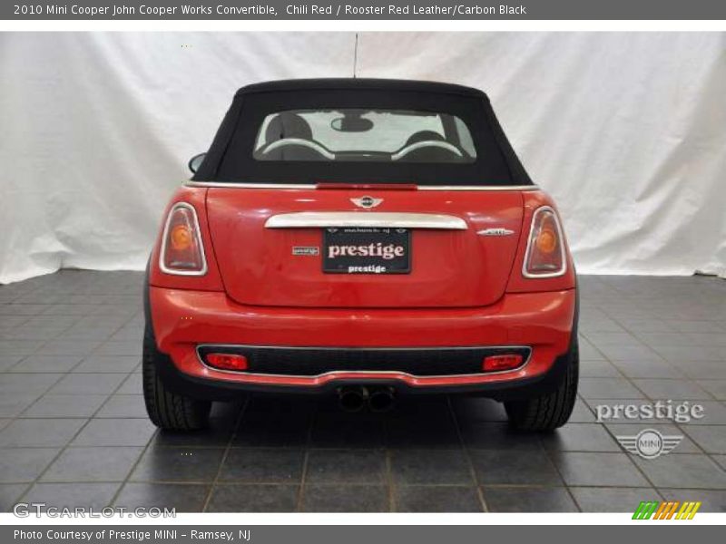 Chili Red / Rooster Red Leather/Carbon Black 2010 Mini Cooper John Cooper Works Convertible