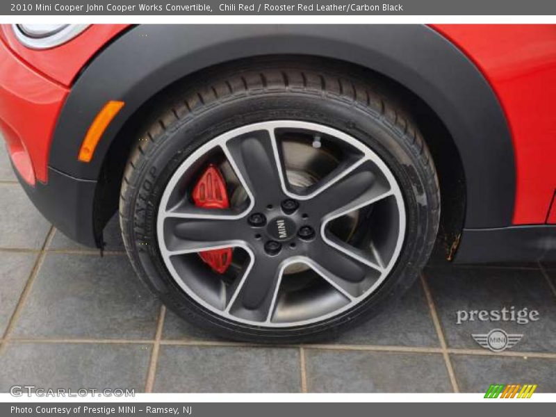 Chili Red / Rooster Red Leather/Carbon Black 2010 Mini Cooper John Cooper Works Convertible