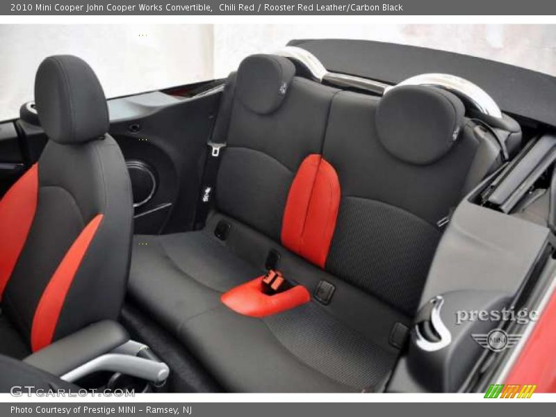 Chili Red / Rooster Red Leather/Carbon Black 2010 Mini Cooper John Cooper Works Convertible