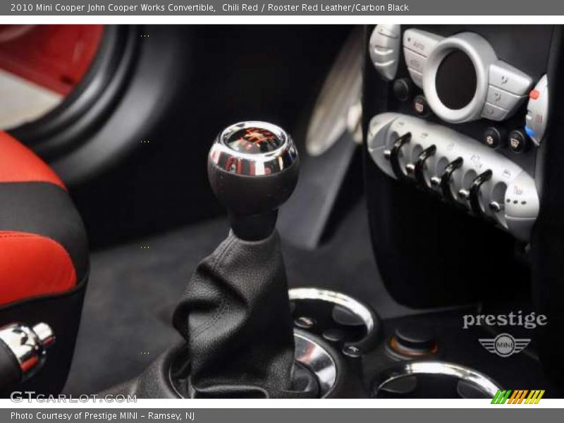 Chili Red / Rooster Red Leather/Carbon Black 2010 Mini Cooper John Cooper Works Convertible