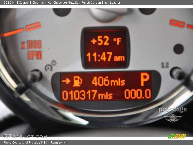 Hot Chocolate Metallic / Punch Carbon Black Leather 2010 Mini Cooper S Clubman