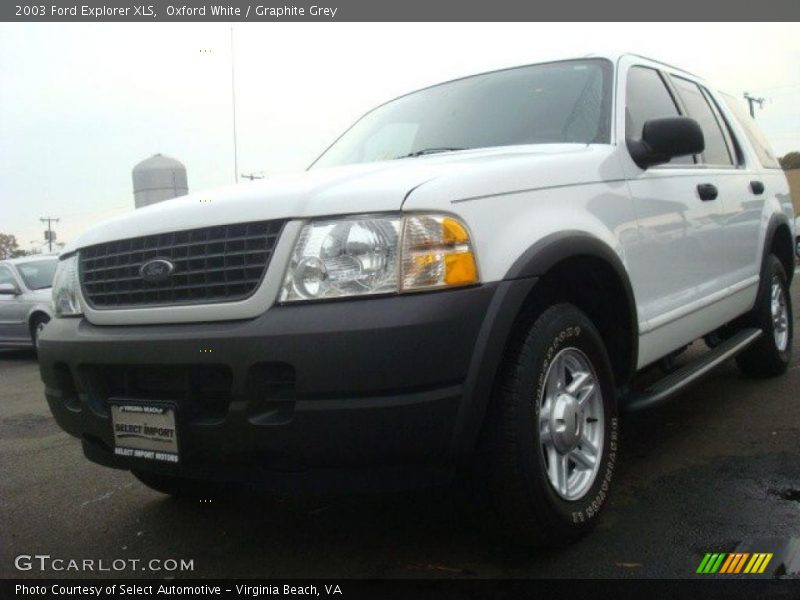 Oxford White / Graphite Grey 2003 Ford Explorer XLS