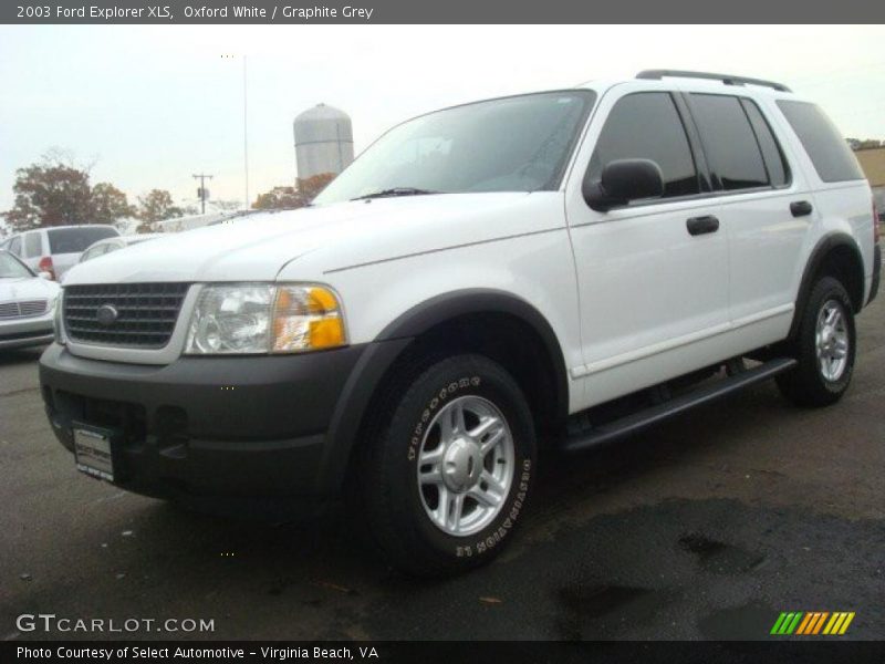 Oxford White / Graphite Grey 2003 Ford Explorer XLS