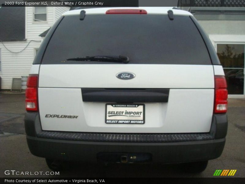 Oxford White / Graphite Grey 2003 Ford Explorer XLS