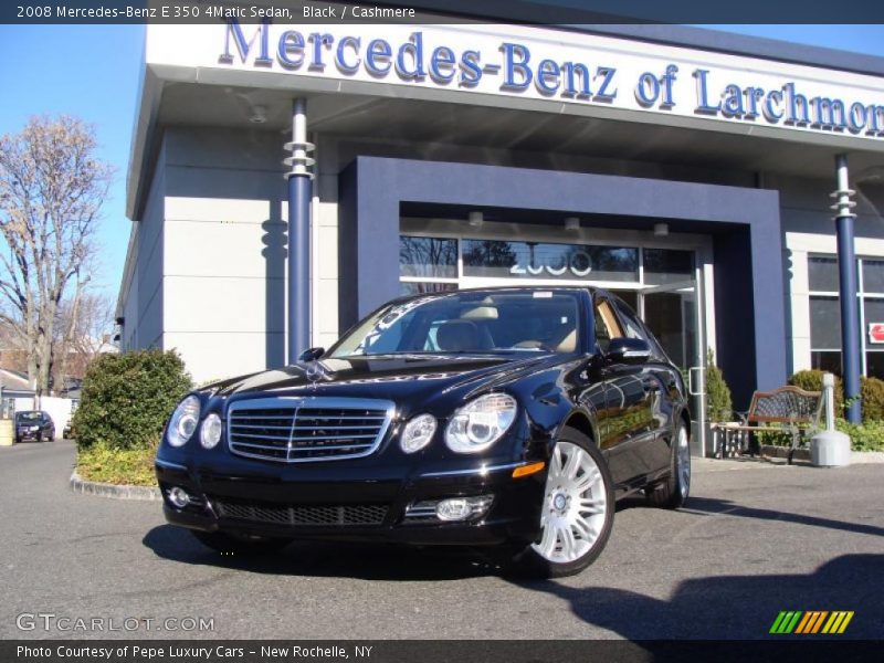 Black / Cashmere 2008 Mercedes-Benz E 350 4Matic Sedan