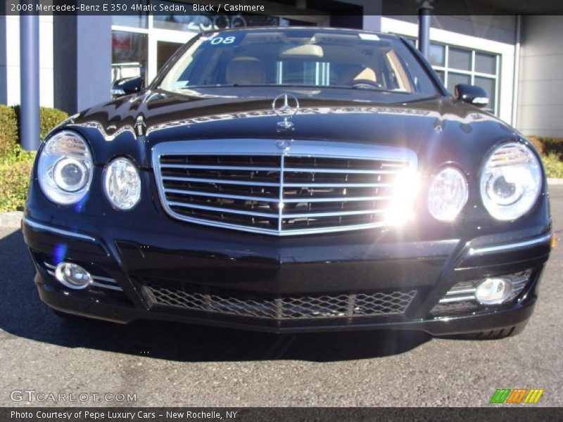 Black / Cashmere 2008 Mercedes-Benz E 350 4Matic Sedan