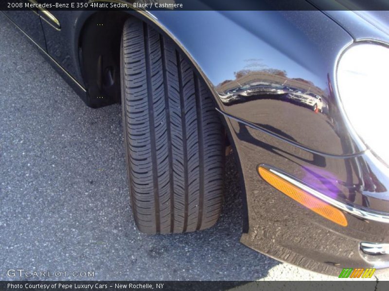 Black / Cashmere 2008 Mercedes-Benz E 350 4Matic Sedan
