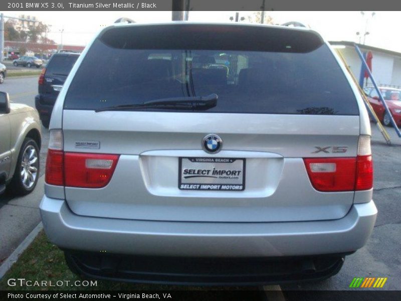 Titanium Silver Metallic / Black 2001 BMW X5 3.0i