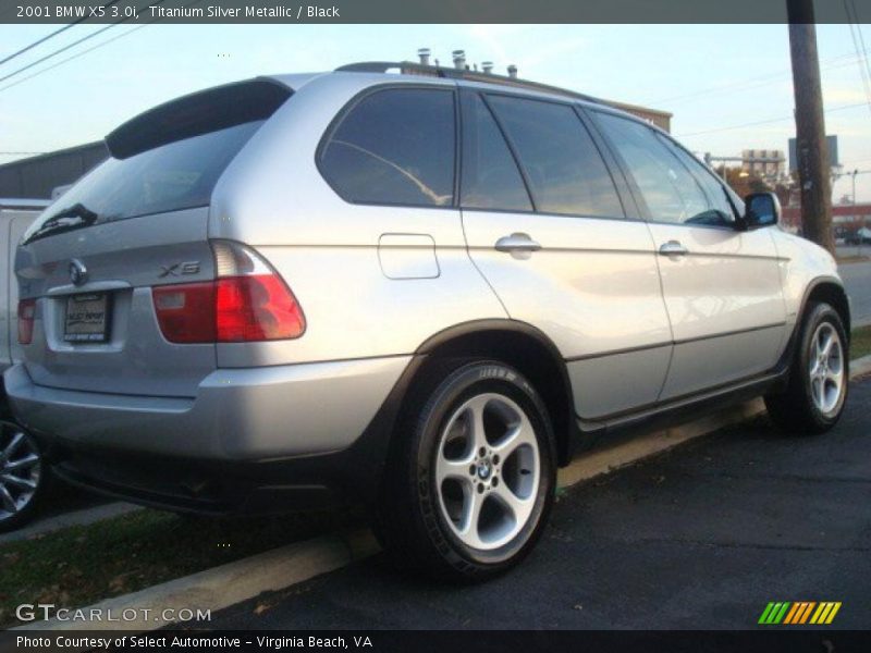 Titanium Silver Metallic / Black 2001 BMW X5 3.0i