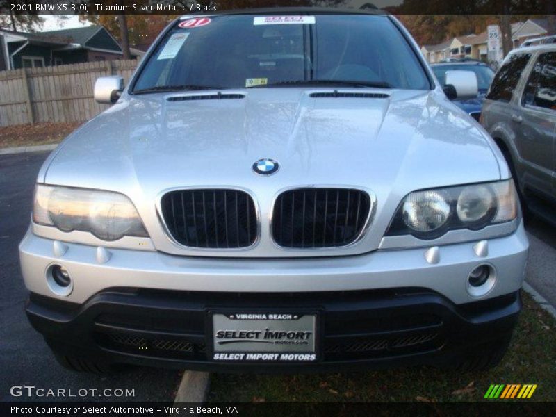 Titanium Silver Metallic / Black 2001 BMW X5 3.0i