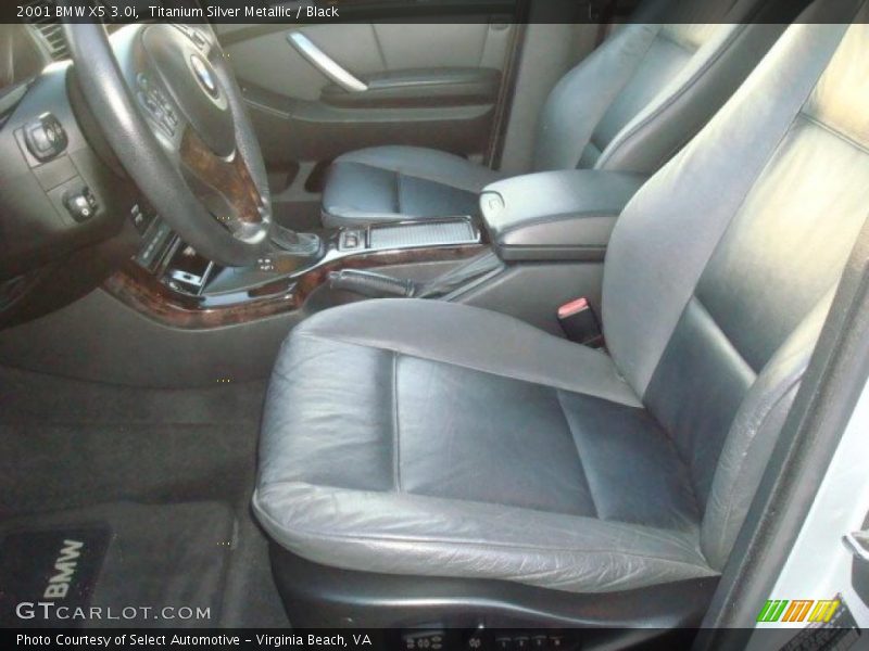 Titanium Silver Metallic / Black 2001 BMW X5 3.0i