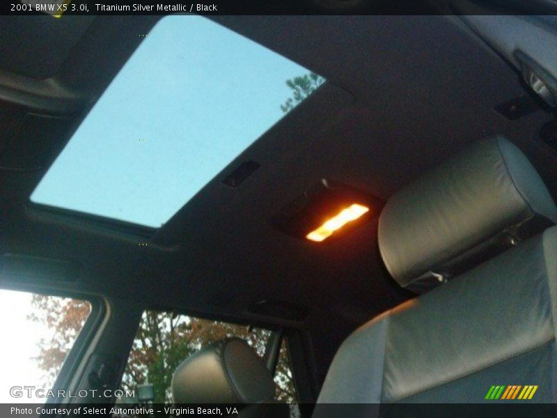 Titanium Silver Metallic / Black 2001 BMW X5 3.0i