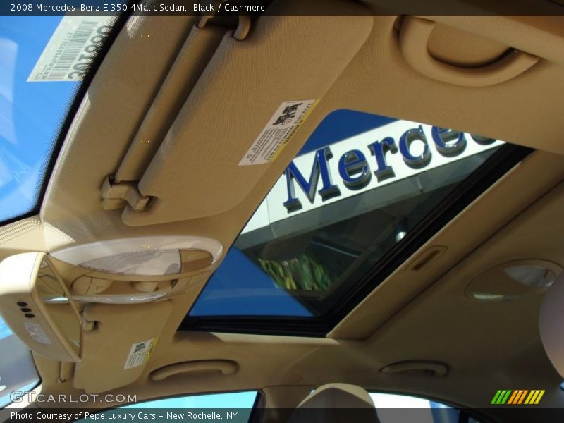 Black / Cashmere 2008 Mercedes-Benz E 350 4Matic Sedan