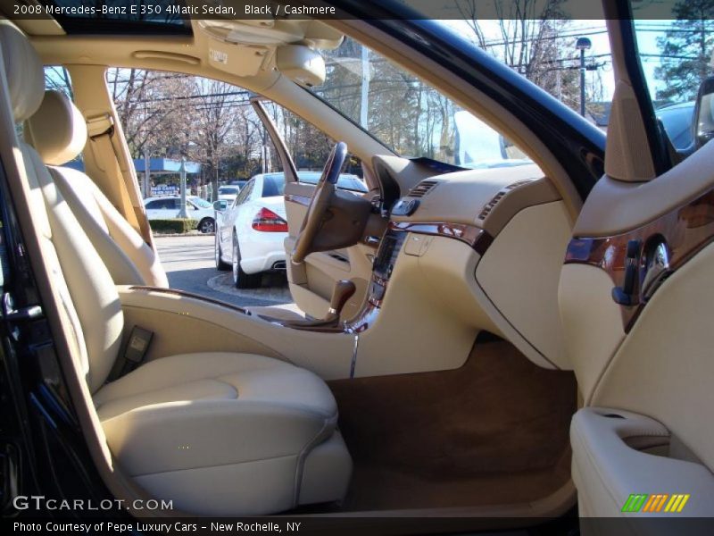 Black / Cashmere 2008 Mercedes-Benz E 350 4Matic Sedan