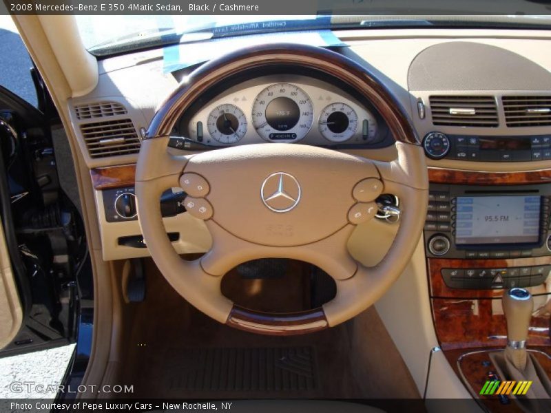 Black / Cashmere 2008 Mercedes-Benz E 350 4Matic Sedan