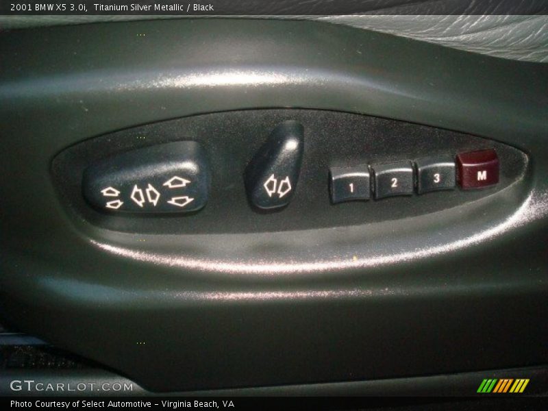 Titanium Silver Metallic / Black 2001 BMW X5 3.0i
