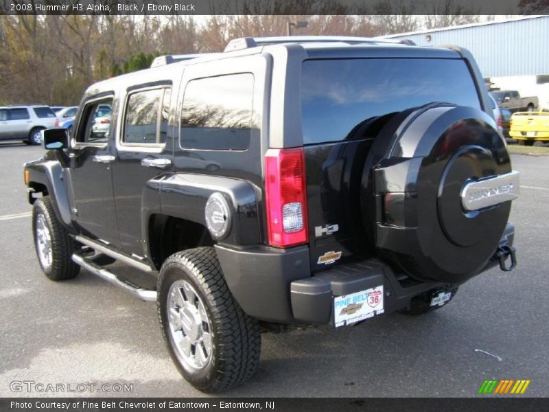 Black / Ebony Black 2008 Hummer H3 Alpha