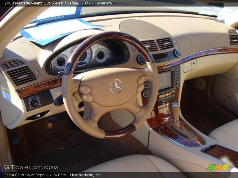 Black / Cashmere 2008 Mercedes-Benz E 350 4Matic Sedan