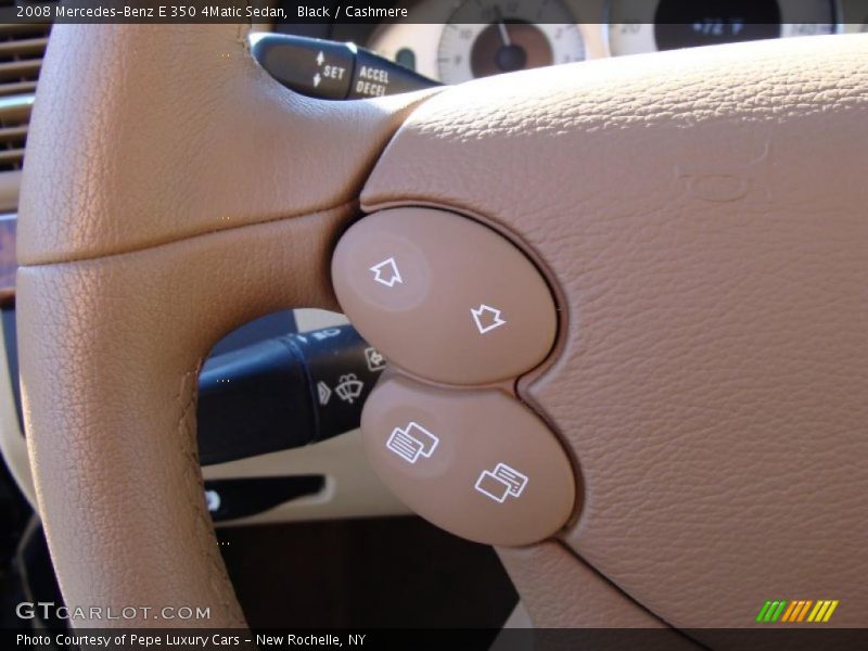 Black / Cashmere 2008 Mercedes-Benz E 350 4Matic Sedan